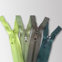 Cierre fijo diente de perro | Cremallera plástica para camperas y bolsos