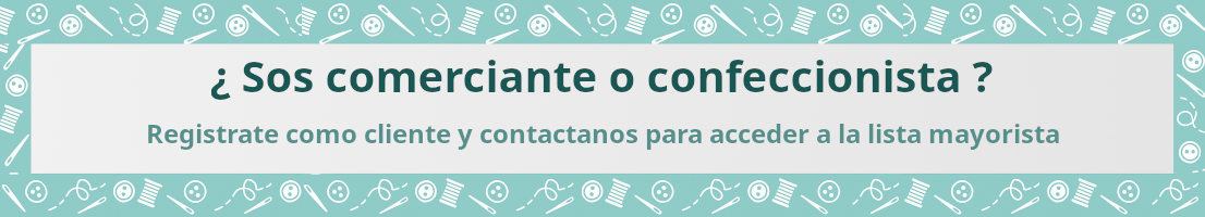 Acceso a lista mayorista para comerciantes y confeccionistas en Mercería Mayorista Caseros